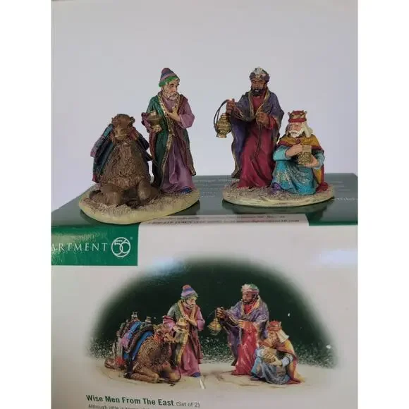 Dept 56 WISE MEN FROM THE EAST Little Town of Bethlehem Set of‎ 2 #56.59792 BOX