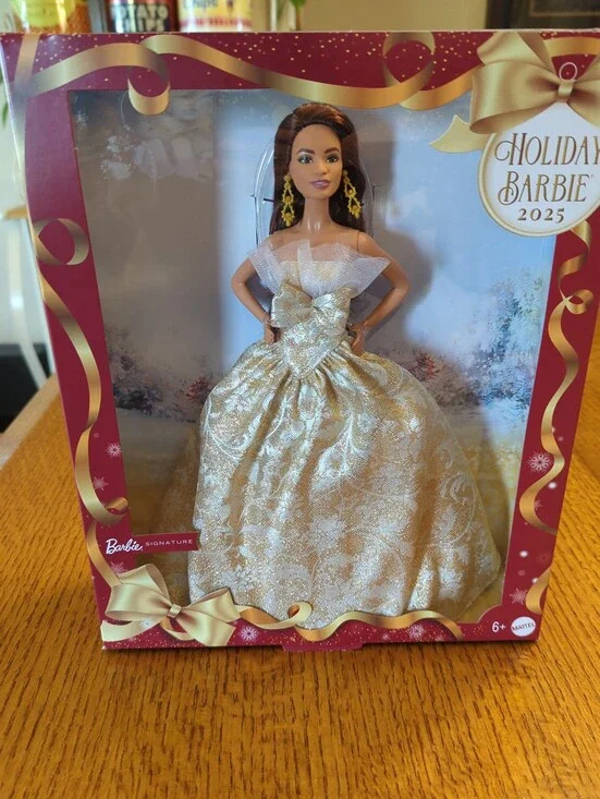 Barbie Holiday 2025 Gold Ball Gown Doll