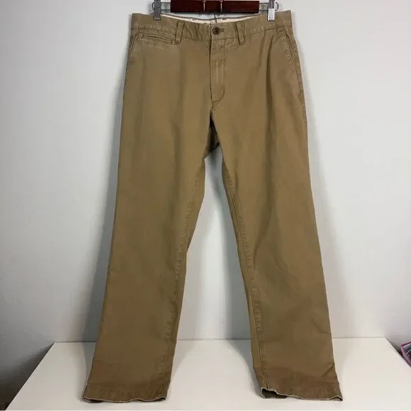 Banana Republic Vintage Straight Khaki Chinos 33x32