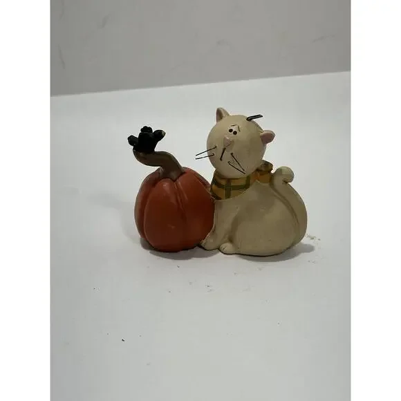 Blossom Bucket Figure‎ Cat Pumpkin Crow Suzi Skoglund Fall Primitive Folk Art