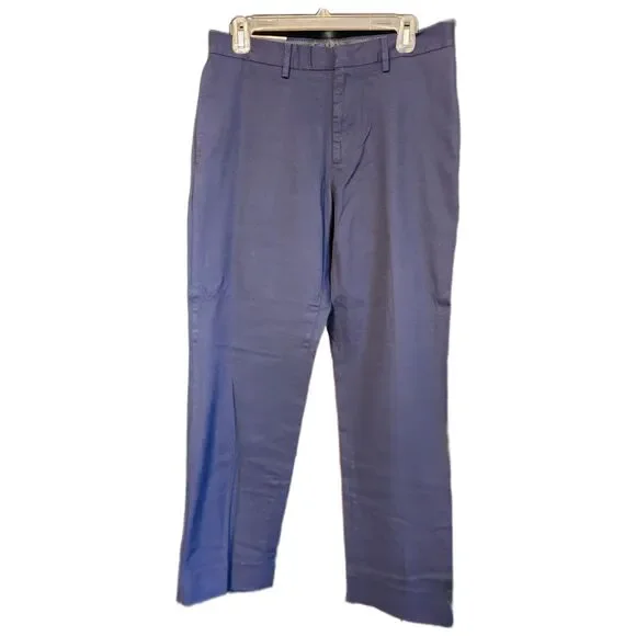 Banana Republic Mens Aiden Dress Pants Navy Blue 30 X 30