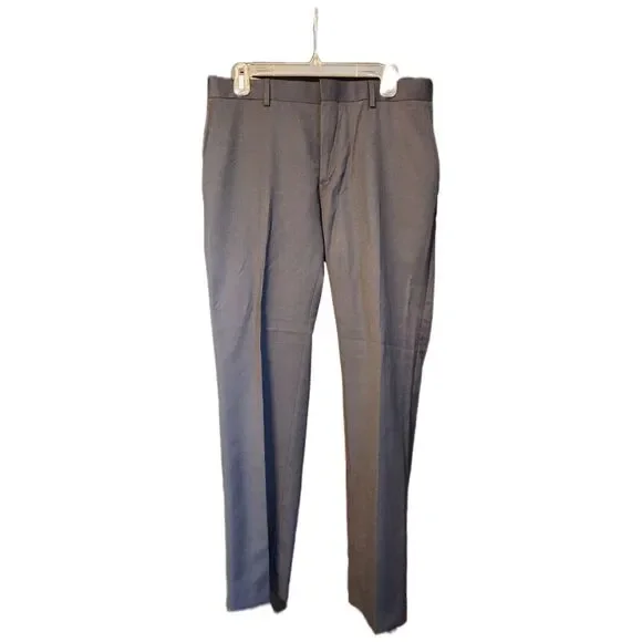 Banana Republic Mens Dress Pants Dark Grey Tailored Slim Fit 32 X 30