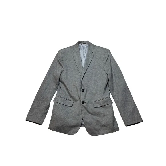 Banana Republic Blazer Mens 38R Gray Slim Fit Sport Coat Two Button Professional