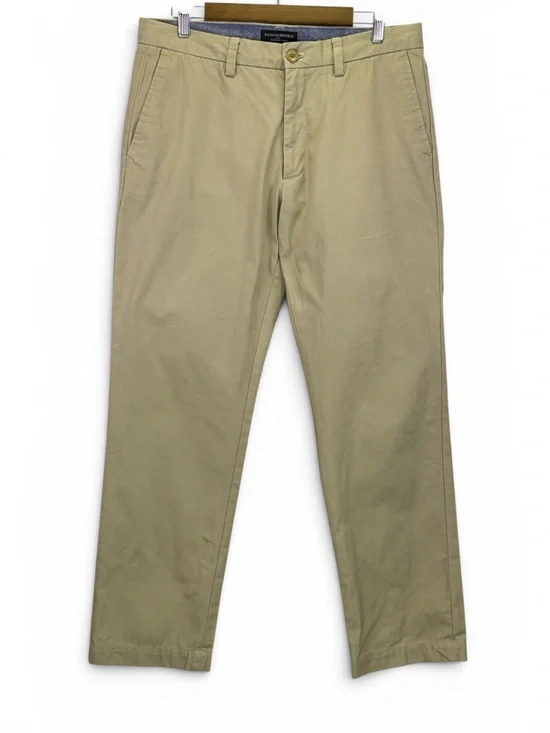 Banana Republic Emerson Chino Men's Straight Khaki Beige Pants Size 34x32