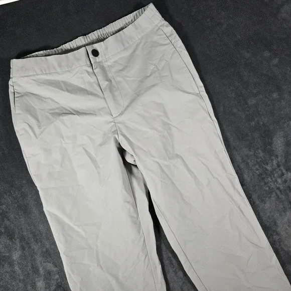 Banana Republic Mens Sz 30 Gray Athletic Fit‎ Drawstring Casual Pants Travel