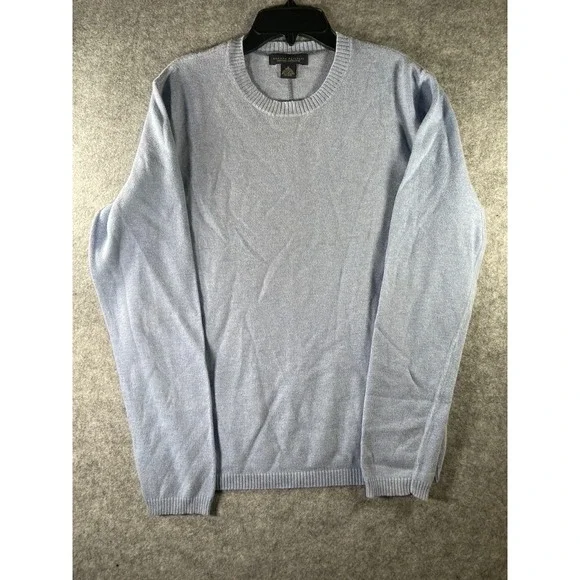 Banana Republic S Cashmere‎ Crew-Neck Sweater Light Blue Minimalist