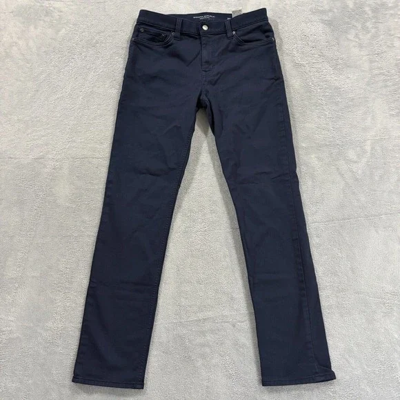 Banana Republic Jeans Mens 30x30* Blue Slim‎ Fit TRAVELER Denim Pants Zip Fly