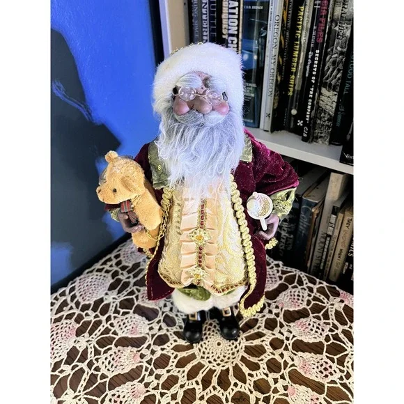 Christmas Collectible Santa Black African American‎ Santa Figure 16