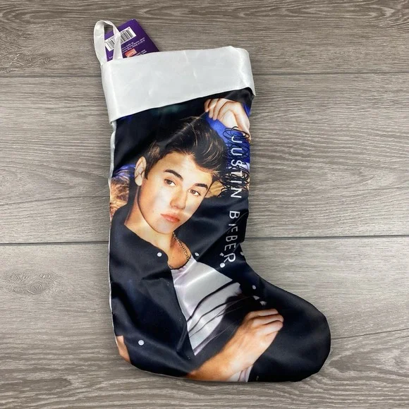 2012 Justin Beiber‎ Christmas Santa Stocking Offical Product NWT