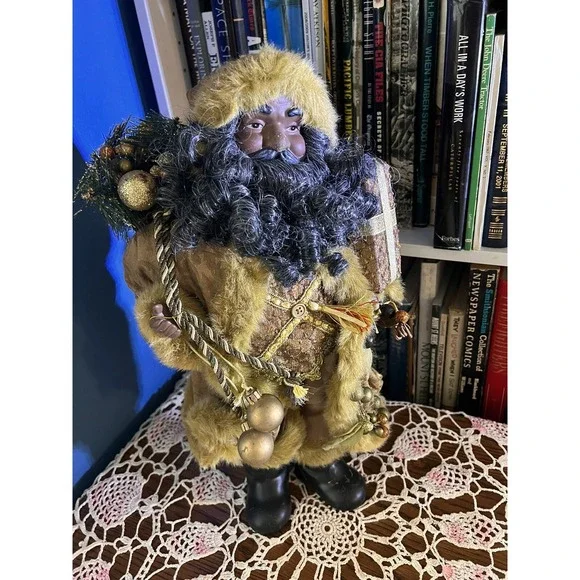 Christmas‎ Collectible Santa Black African American Santa Figure 18