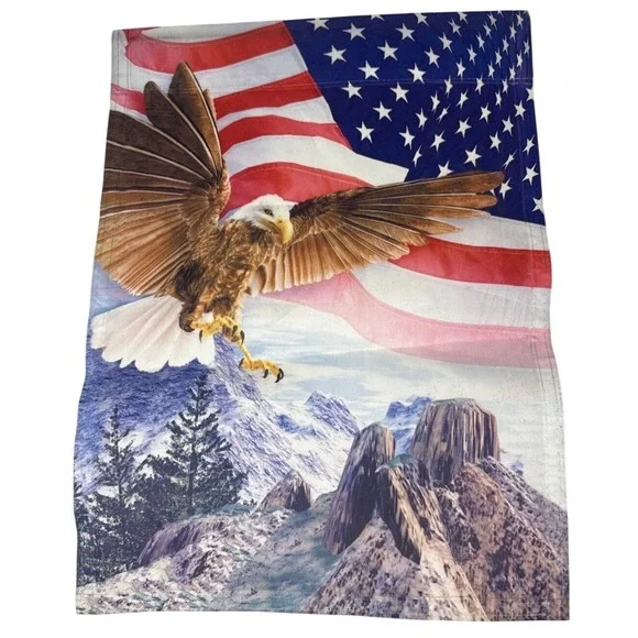 Patriotic‎ Bald Eagle American Flag Decorative Garden Flag
