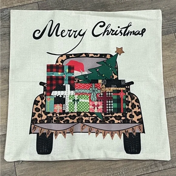 Clearance ~Festive Holiday Pillow Cover - Red and White 🎄🆕⭐️A 2 for $14 item⭐️