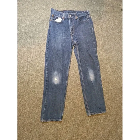 Levis 550 Jeans Men's 29X30 Blue Relaxed‎ Fit Straight Leg Distressed Blue Pants
