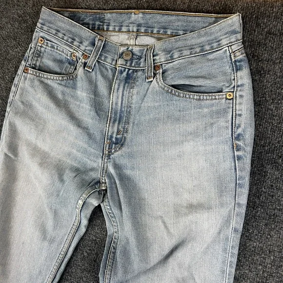 Levi's 595 Men's Loose Straight Jeans 30x33 Light Wash 59504 Distressed Y2K READ