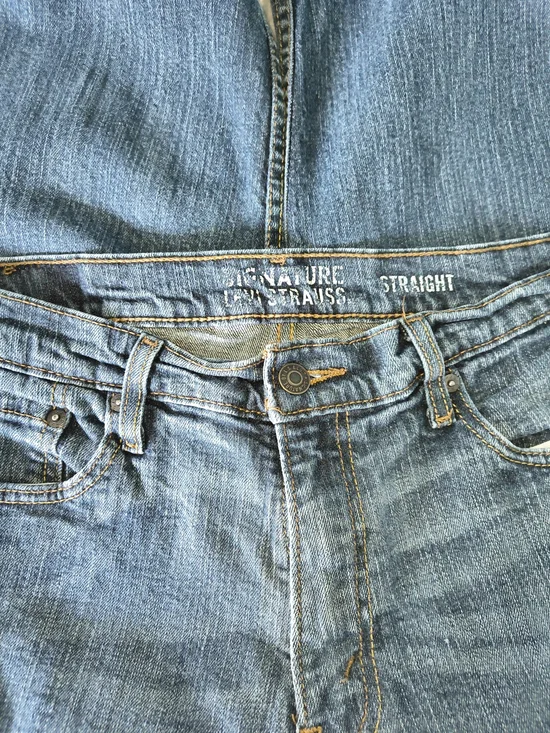 Signature by Levi Strauss Straight Blue Jeans Size 34x34