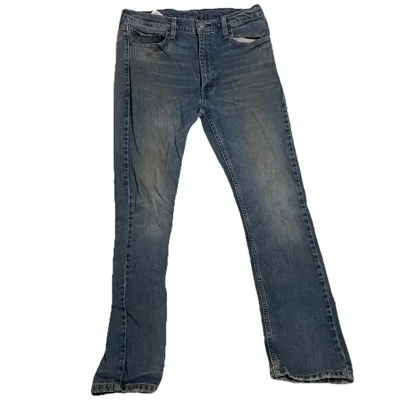 Levis 513 Jeans Men's 33x32 Blue Slim Straight American Stretch Denim