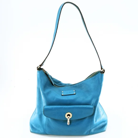 Kate Spade Serena Scion Blue  Leather‎ Shoulder Handbag