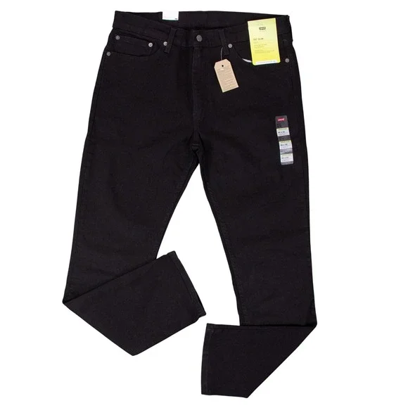 NWT Levis 511 Slim Fit Flex Mens‎ Black Stretch Denim Jeans 36x32 04511-5345
