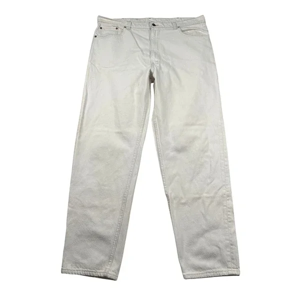 Vintage Levis 550 Jeans Mens 42x32 (fits 39x32) White Taper 1990s Y2K USA