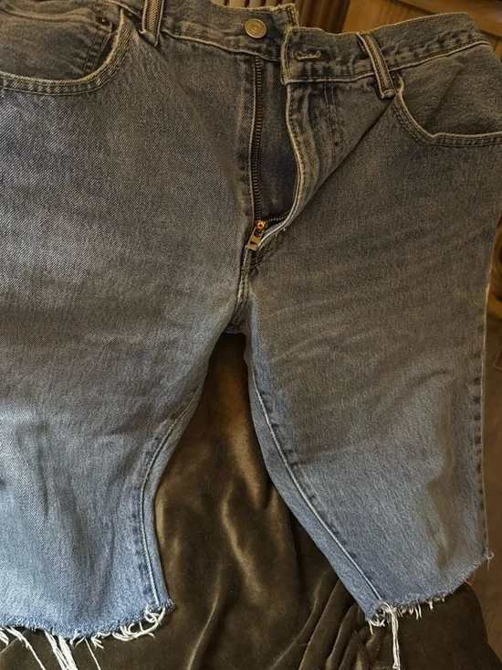 Levi's Men's Blue Cutoff Jean Shorts