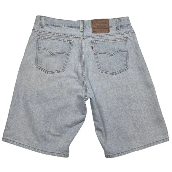 Vtg Levi's 90's Orange Tab 550‎  Denim Shorts Mens 36 Fits 34 Light 1993 Faded