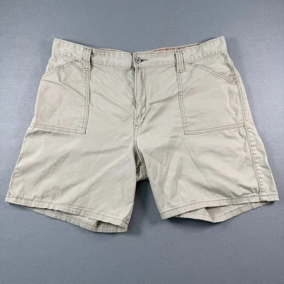 Levi's 550 Chino Shorts Mens 18 Khaki Beige‎ Relaxed Fit Twill Cotton Stretch
