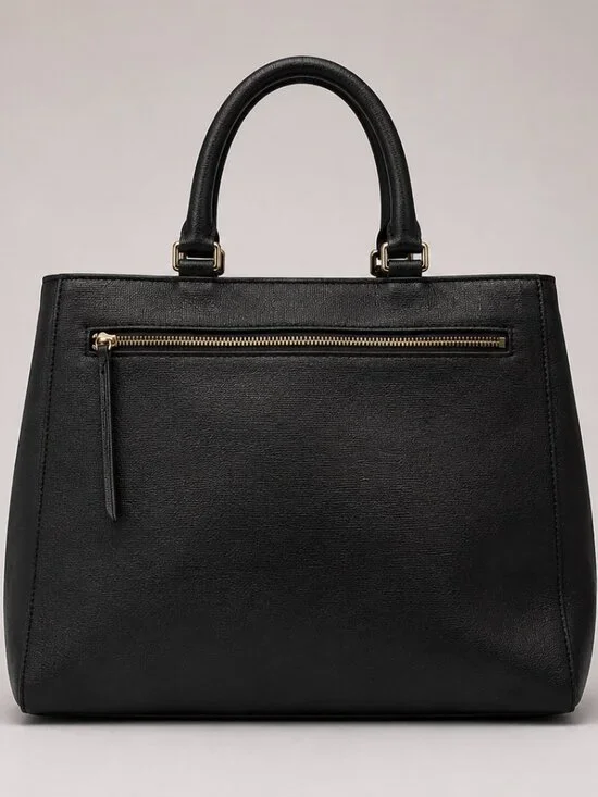 Dooney & Bourke Saffiano Leather Satchel Handbag Crossbody Black New with Tags