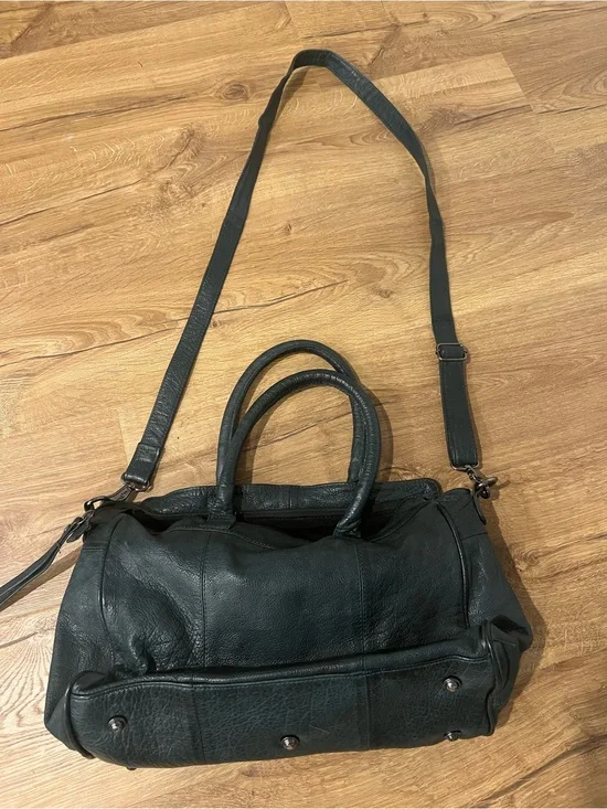 Day And Mood Purse.& Satchel  Dark Teal Leather