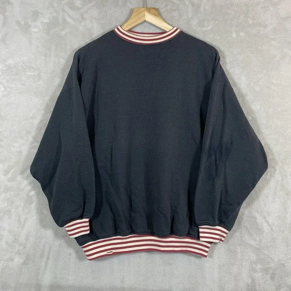 Vtg 80s Levis Ringer Sweatshirt Crewneck Mens Medium Distressed Cotton Blend
