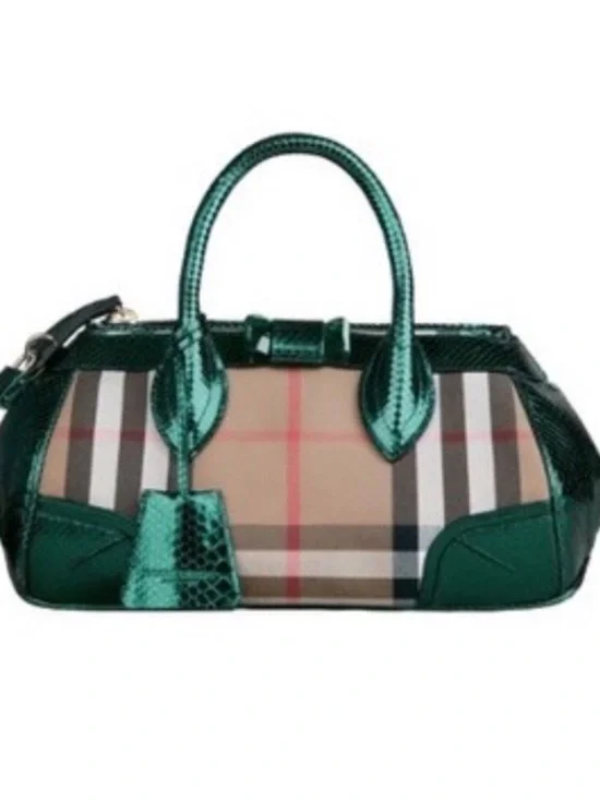 Burberry Prorsum “The Blaze” python skin trim medium size bag