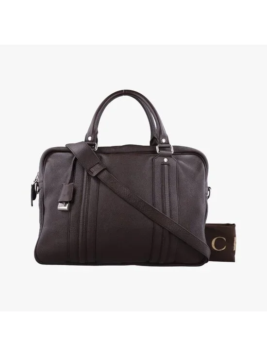 Gucci Business Briefcase Brown Leather