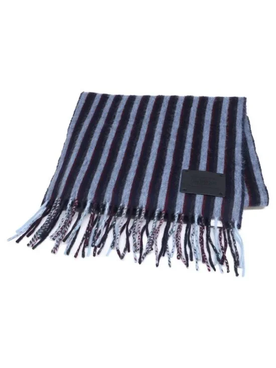 Louis Vuitton Lambswool Cashmere Striped Fringe