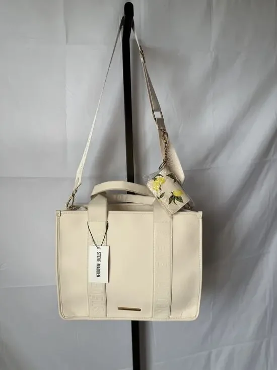 Steve Madden BWEBBER-EL Tote Bag In Cream