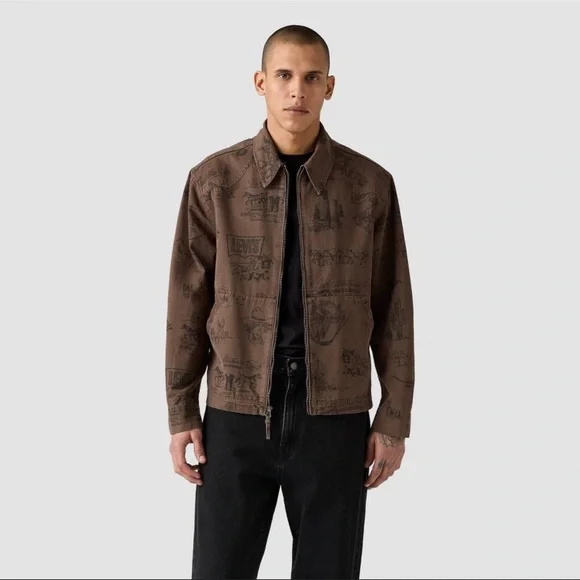 Levi's Polk Cotton Twill Trucker Jacket Men's Brown
