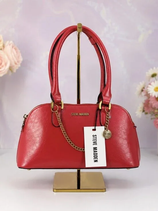 Steve Madden Red Dome Satchel