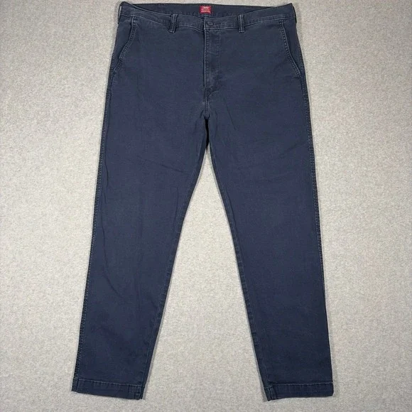Levi's XX Chino Standard Taper Pants Mens 38x32 (Fits 36x29) Blue Stretch Cotton