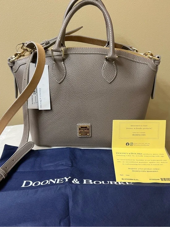 Dooney & Bourke L Pebble Leather Satchel /Crossbody NWT