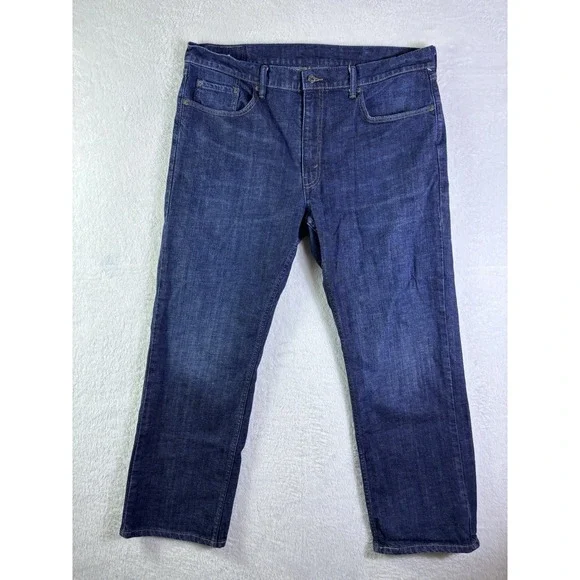 Levi's 559 Relaxed Straight Jeans Men's 40x30Dark Wash Blue Denim Excellent