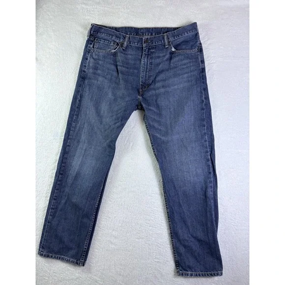 Levi's 505 Regular Fit Jeans Mens 40x30 Blue Medium Wash Straight Leg Denim