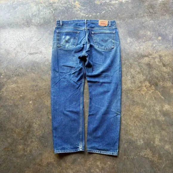 Worn In Vintage Levis 505 Blue‎ jeans