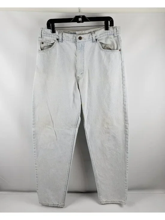 Levi’s 550 Vintage Jeans Men 36x31 Relaxed Fit Tapered Lt Blue Denim 95' Y2K USA