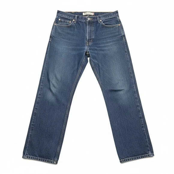 Levi's 505 Regular Fit Jeans Men's 36x30 Blue Denim Stonewash 100% Cotton Mexico