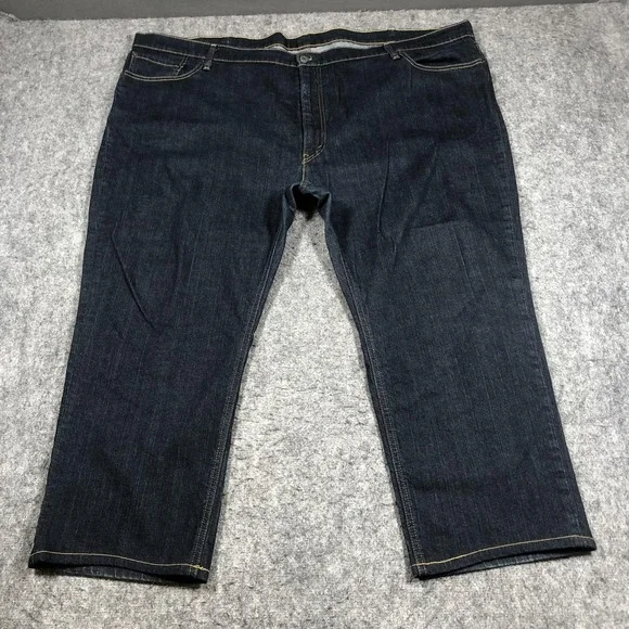Levis 541 Jeans Mens 54x25 Blue Athletic Tapered Dark Wash Denim Big Pants