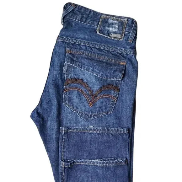 Levi's SilverTab Slim Straight Jeans 31x30 Y2K Medium Wash Denim