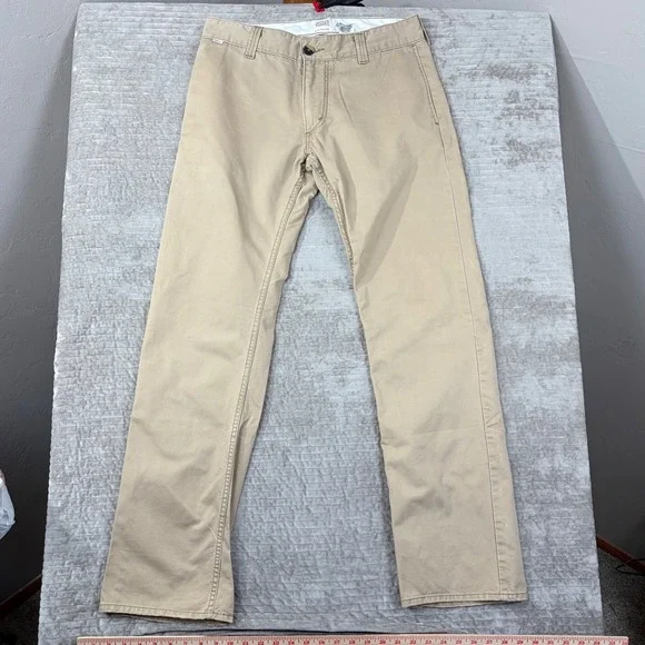 Levis‎ Tab Twills Slim Straight Khaki Pants Mens 34x34 Tan Chino Cotton 5-Pocket