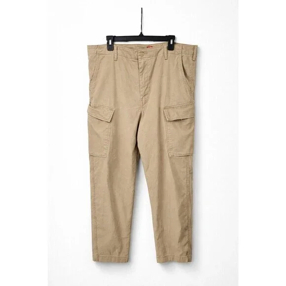 Levi’s XX Cargo Taper Pants Men 40x30 Khaki Beige Utility Workwear Pockets.