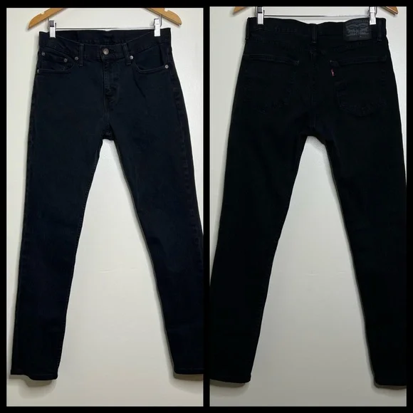Levi’s Black Denim Straight Leg Jeans Men’s 32 W 32 L