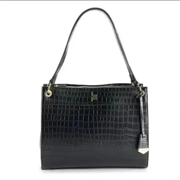 NWT London Fog Brielle Croco Satchel
