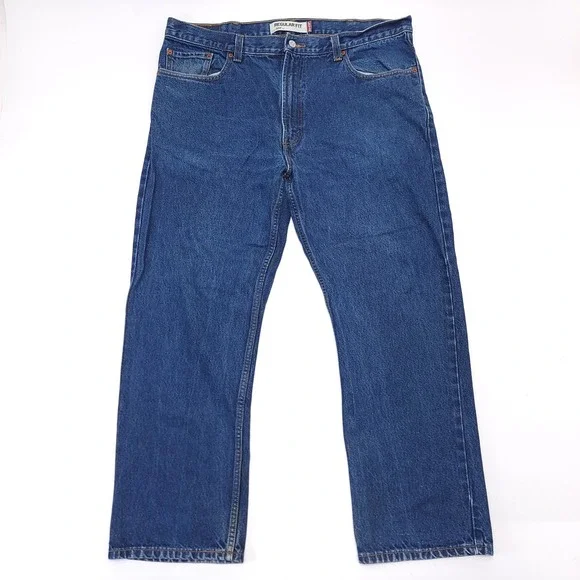 Levi's 505 Jeans Men's 40x30‎ Blue Denim Regular Fit Wpl-423 Red Tab