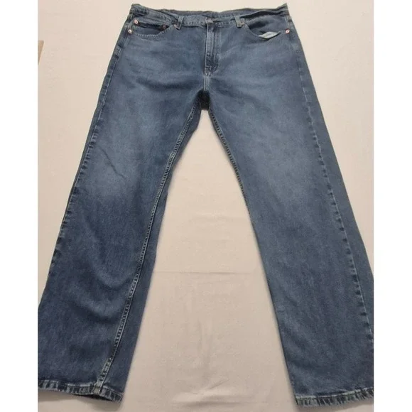 Levi 505 Men's denim blue jeans 40x30‎ medium wash Cotton